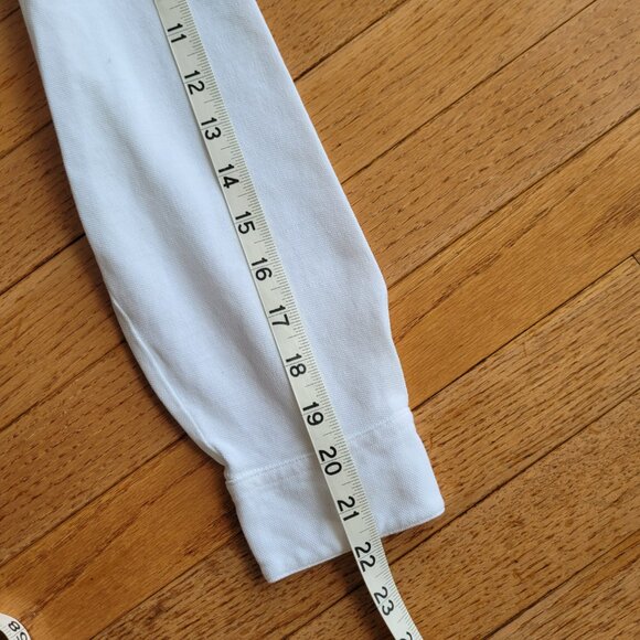 White Long Sleeve Henley Shirt - Picture 10 of 12